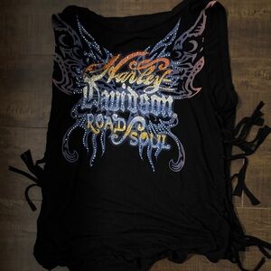 Harley-Davidson Black Tank with Vibrant Graphic